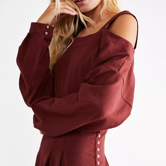 🔥 🔥 Rare Free people Ibiza Midi Dress - Picture 3 of 7